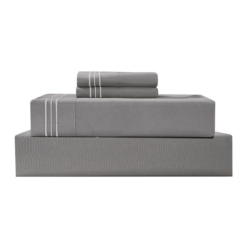 Трансграничные Амазонки Ebay домашний текстиль вышитые простыня приспособленная простыня зажим три или четыре части комплект постельного Ши наволочка Завод прямых продаж