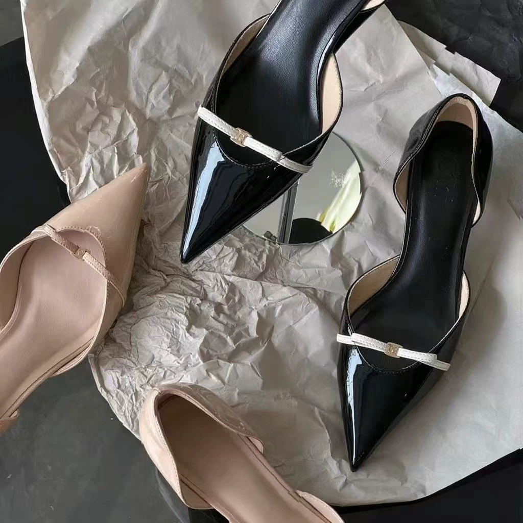 Metal sandals with bow low-cut, (Physicals)
