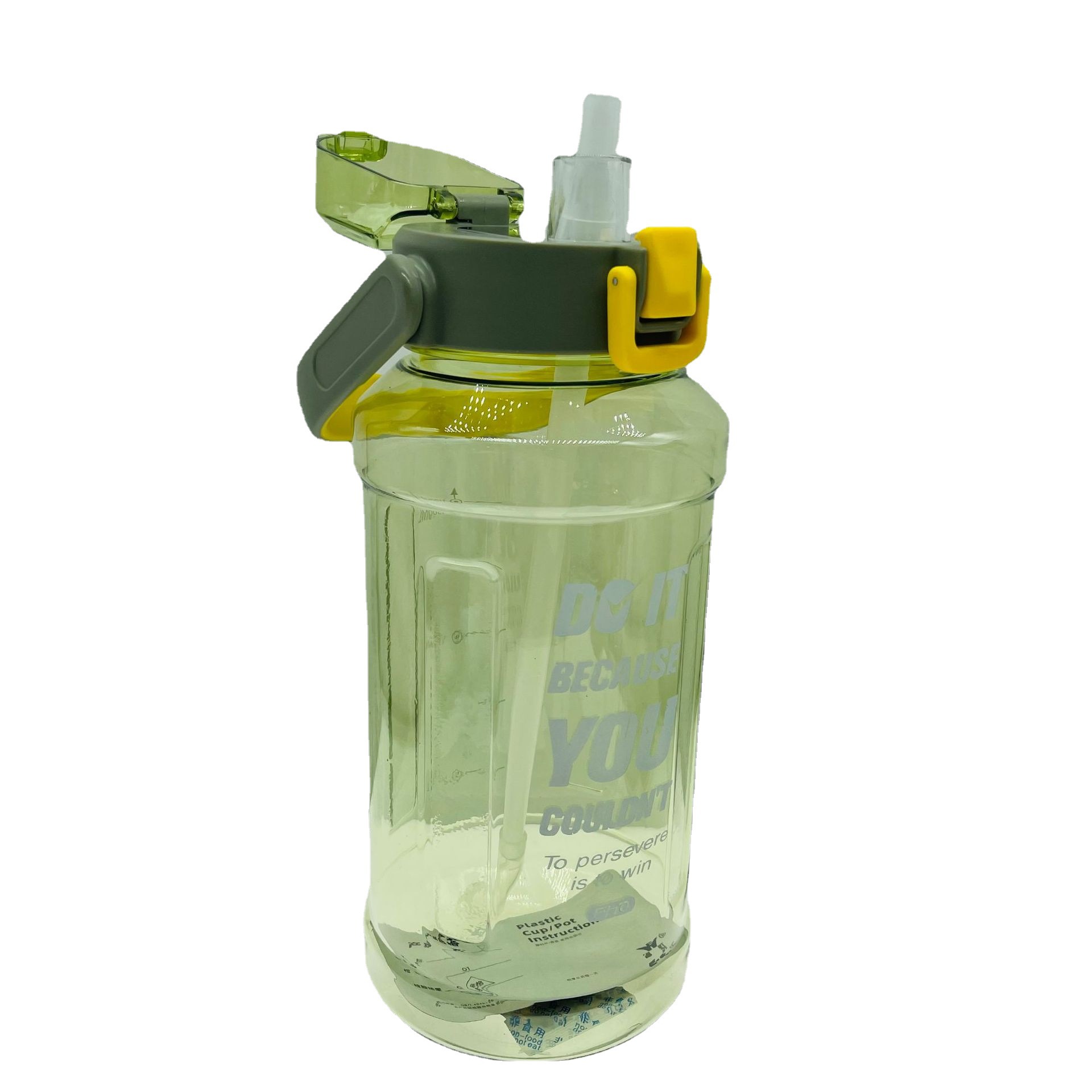 Nuevos deportes al aire libre taza de agua hervidor de agua taza de paja Internet celebridad portátil taza de plástico grande 3000ml taza espacial