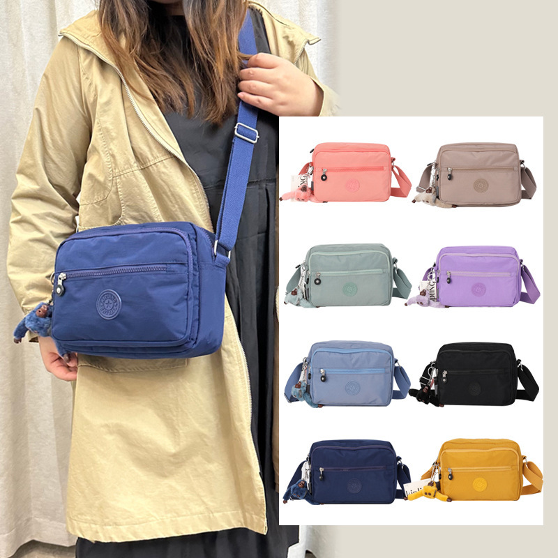 2026 New Crossbody Bag Monkey Bag Simple and Stylish Shoulder Bag for Women Water-Resistant Kp Monkey Bag Nylon Colorful
