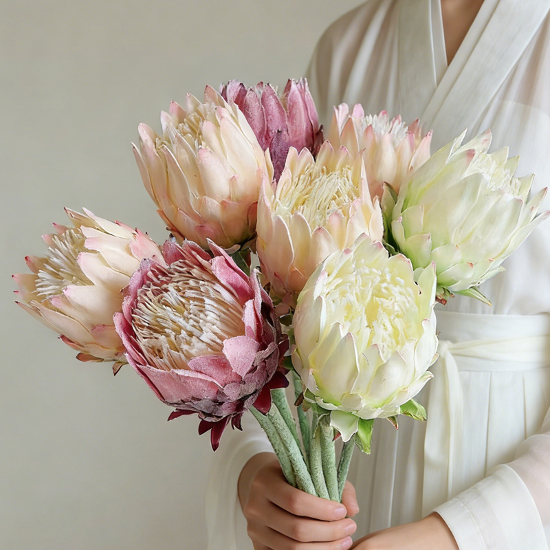 Single Nordic Thistle Artificial Flower Home Wedding Decoration Ornaments Wedding Photography Props Artificial Imperial Flower Artificial Flower