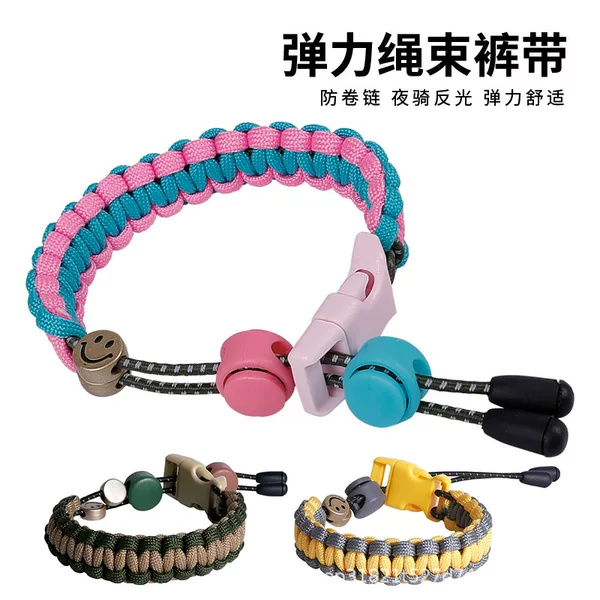 Bicycle Leg Straps, Road and Mountain Bike Riding Leg Bands, Pant Leg Ties, Arm Straps, Woven Wristbands