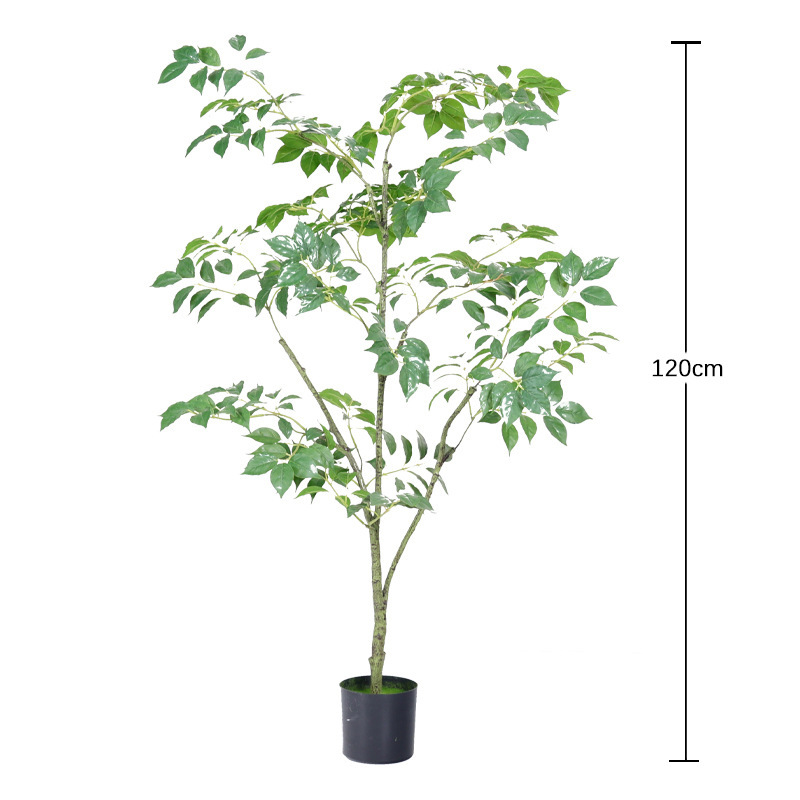 新款仿真榕树幸福树仿真植物盆栽大型室内外高端仿生假绿植装饰|undefined