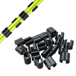 マウンテンバイク 2穴ワイヤーバックル 5mm C形 変速管ブレーキオイルチューブ用 収納器 黒 