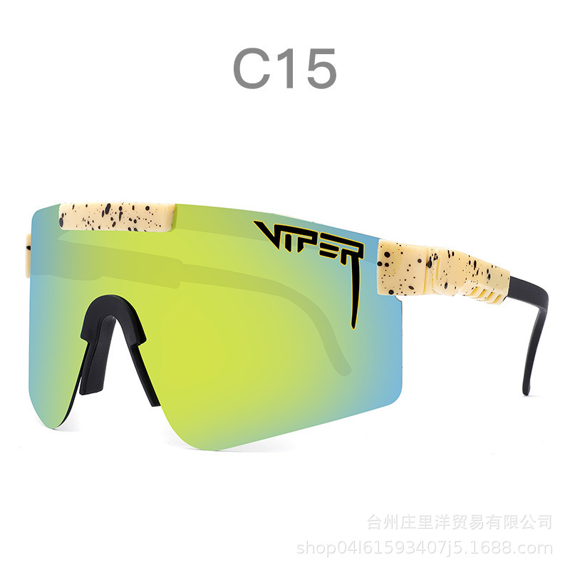 Pit Viper Cycling Sunglasses Large Frame Glasses Polarized Sunglasses Sports Set Anti-Uv Sunshade Glasses