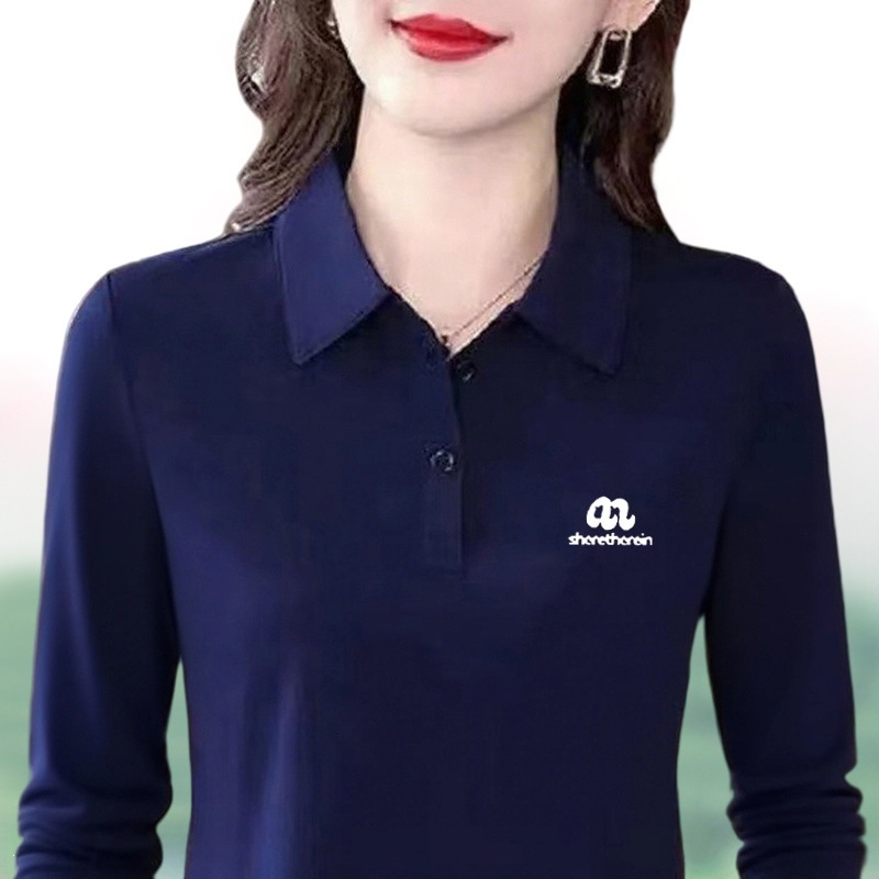 [Cotton 95% Spandex 5%] Autumn Fashionable Versatile Slimming Top, Simple and Casual Wear, Printed Long
