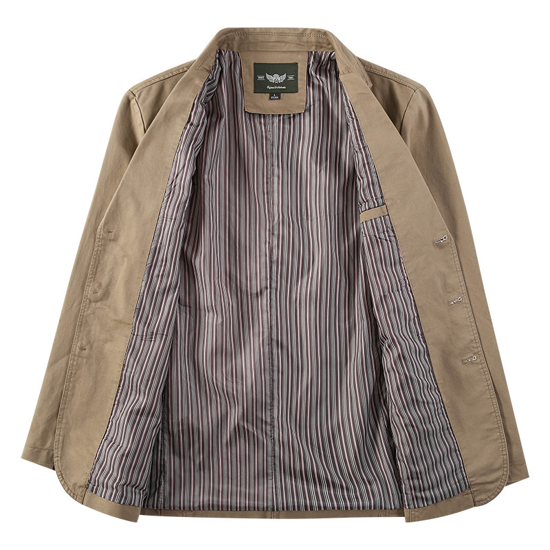 2022 primavera nuevo retro traje de color sólido de los hombres de negocios juventud suelta traje versátil chaqueta casual chaqueta