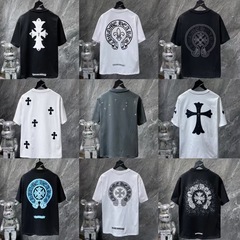 Chrome Hearts24 新しいクロムハーツ 正しいバージョン 夏半袖 欧米ストリート ヒップホップ 男女兼用 Tシリーズ
