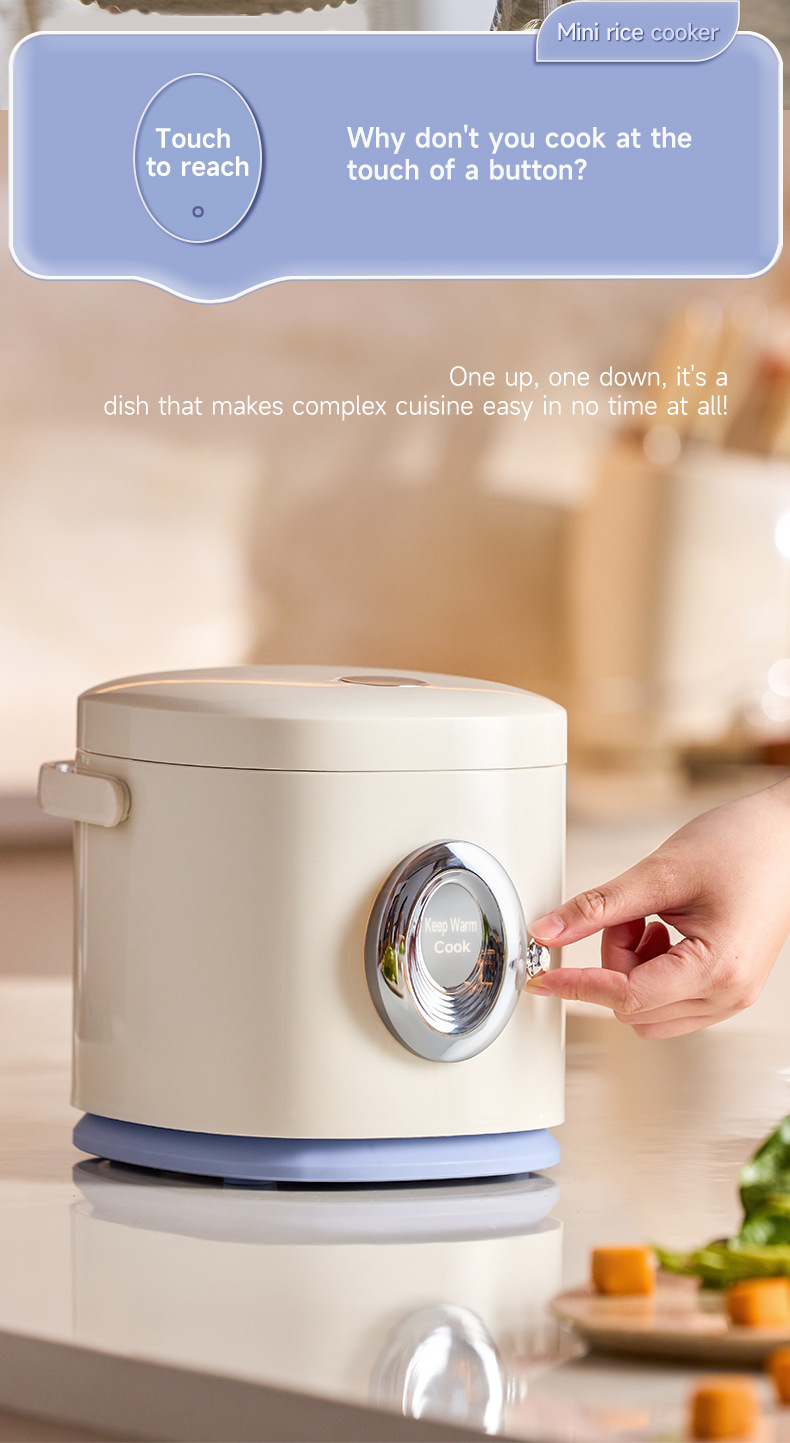 Export 1.2-liter Mini Cooker, Small One-person Electric Rice Cooker_voghion.com