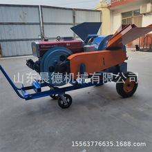 玉米芯秸秆可用粉碎机 移动式小型木材破碎多功能木屑机