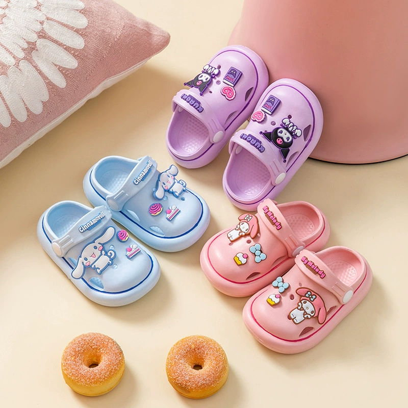 Детские летние милые нескользящие тапочки Sanrio, мягкая подошва