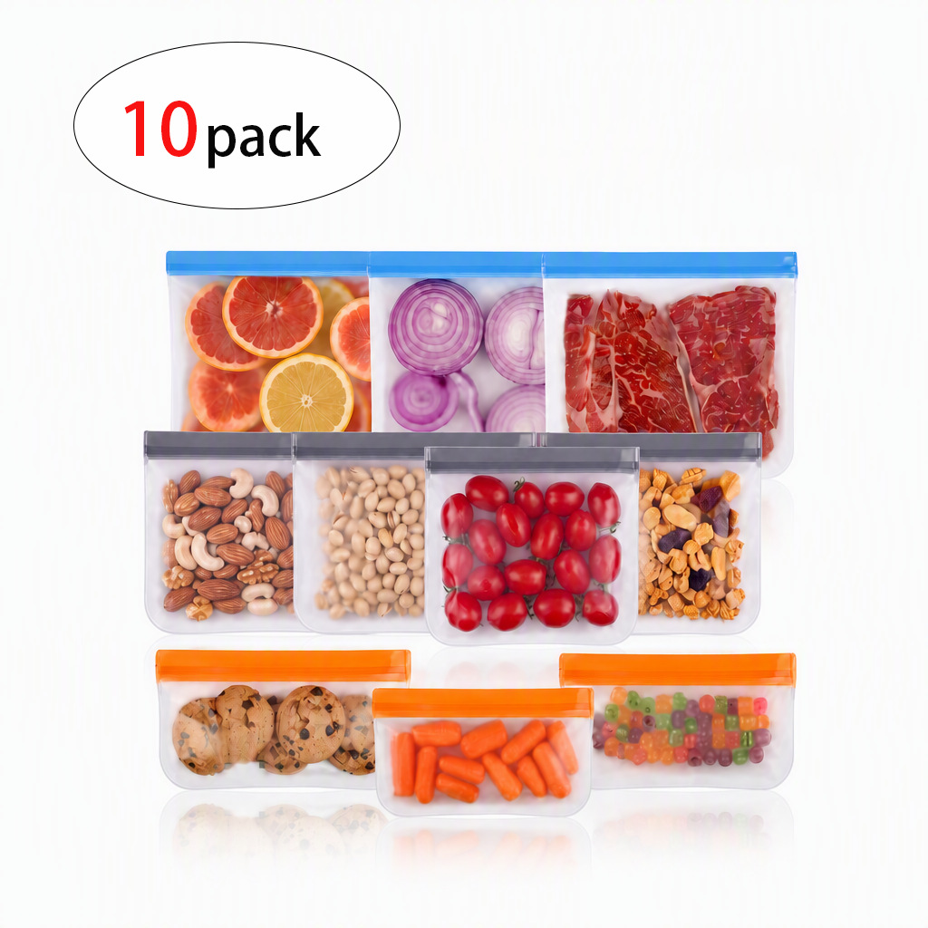 En stock al por mayor PEVA bolsa de almacenamiento de alimentos sándwich fresco-mantenimiento bolsa refrigerador snack cooler bolsa esmerilado sellado EVA