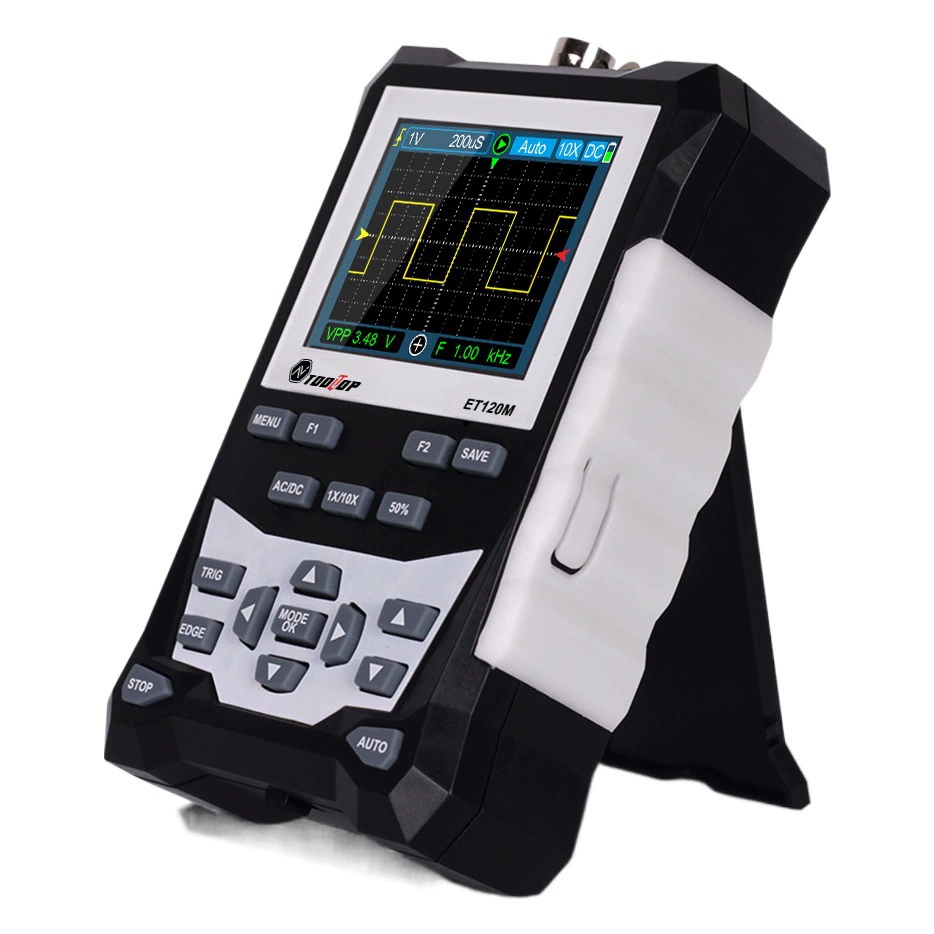 TOOLTOP ET120M Ручной цветной аналоговый осциллограф 120MHz частота дискретизации 500Msps