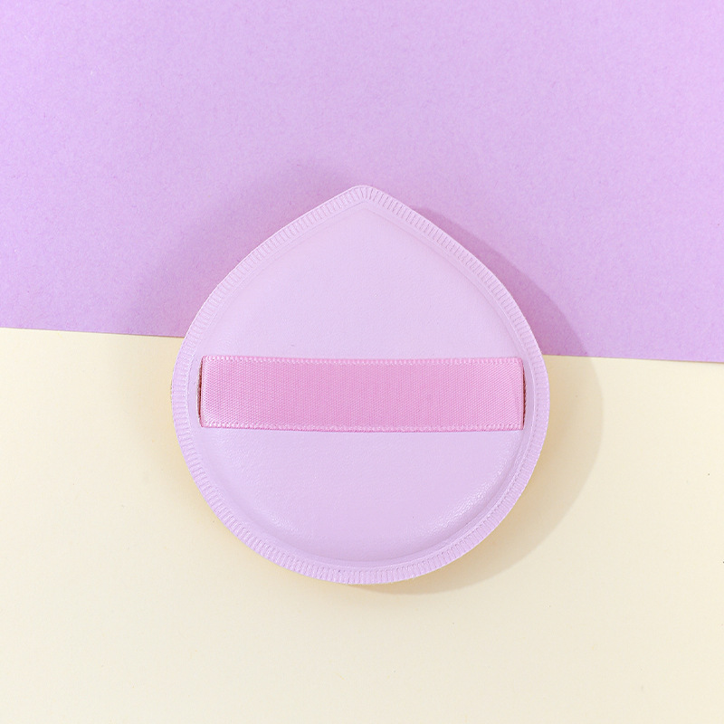 Fábrica personalizada de 100 puntos de polvo de algodón pulpa de cuero maquillaje suave esponja herramienta de maquillaje impresión de logotipo