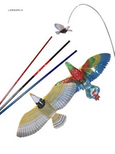 小鸟具翅膀会动鹉电动 155Q4_16吊线鹦会叫玩仿具 玩真提线飞鸟会