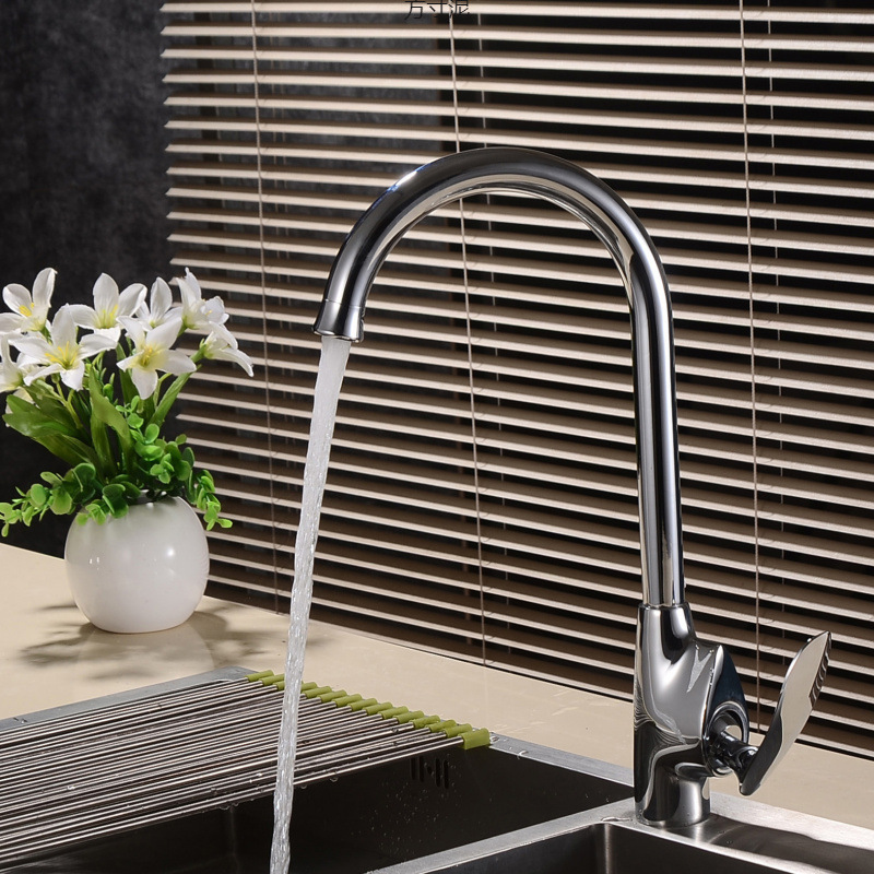 Kitchen Stainless Steel Hot and Cold Faucet, Sink Nozzle, Sink Faucet Switch, Washbasin, Rotatable