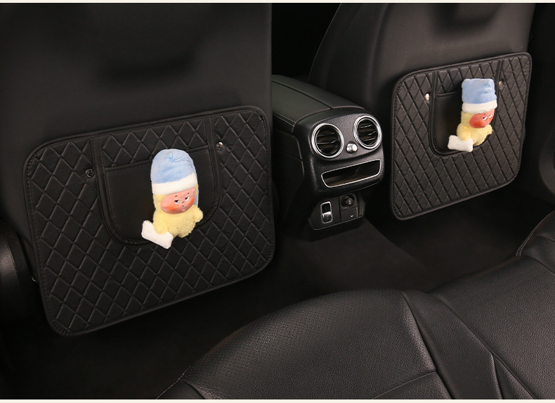 Star Girl Cute Cartoon Car Seat Back Anti-Kick Pad, Car Seat Back Anti-Dirt Pad, Children's Anti-Kick Pad