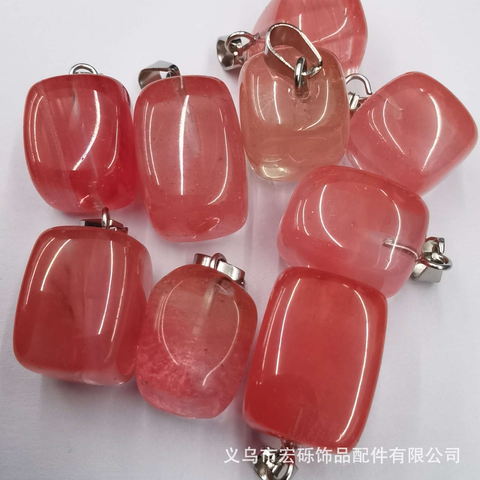 Fábrica directa piedra rodante de cristal de ágata natural irregular irregular colgante amorfo accesorios accesorios accesorios al por mayor