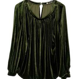 金丝绒上衣女 2023秋季新款衬衫百搭气质宽松长袖打底衫现货