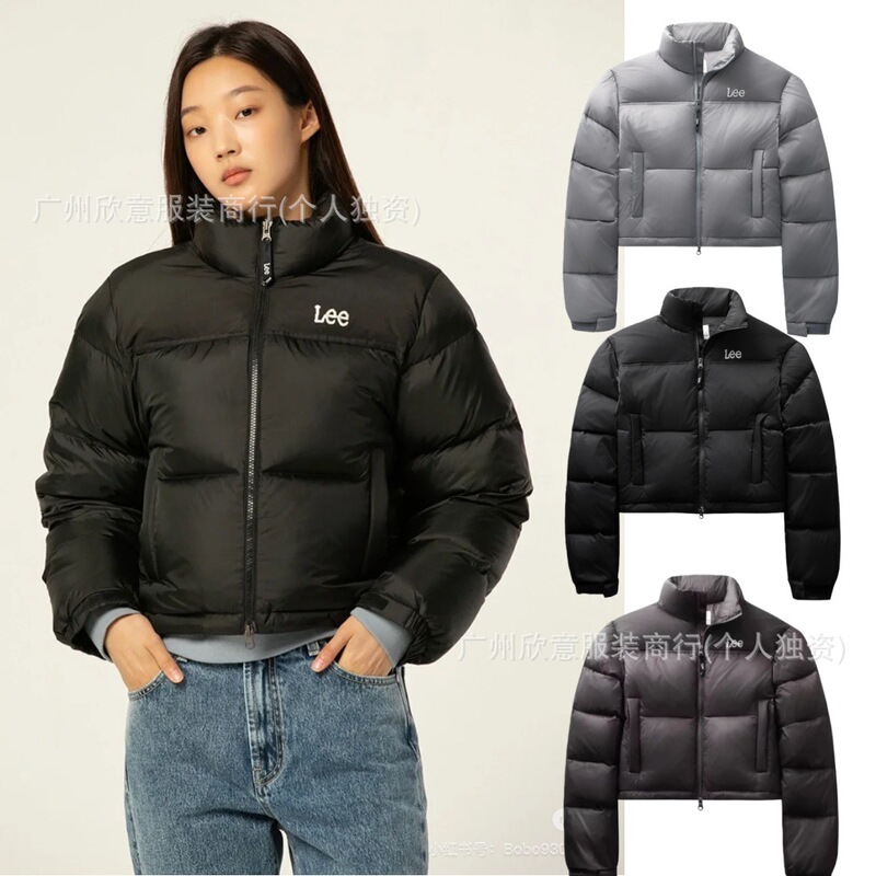 25Ss Autumn and Winter Korean New Trendy Brand New Lee Small Label Embroidered Casual Street Versatile Short down Jacket