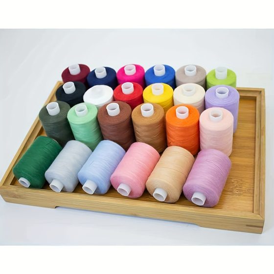 24 Color Household suit Sewing Thread Color Small Roll 402 Line Red Line Pagoda Hand Sewing Clothes Multicolor