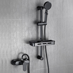 Full Copper Simple Shower Cold Hot Water Shower Head Set Bathroom Rainfall Shower No Drill Four-Stage Four-Position Set