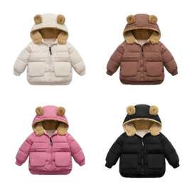 2025秋冬新款卡通款儿童羽绒棉服男童女童棉衣中小童宝宝加绒外套