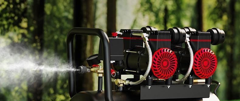 Silent air compressor 220V small industrial oil-free silent woodworking household portable air compressor