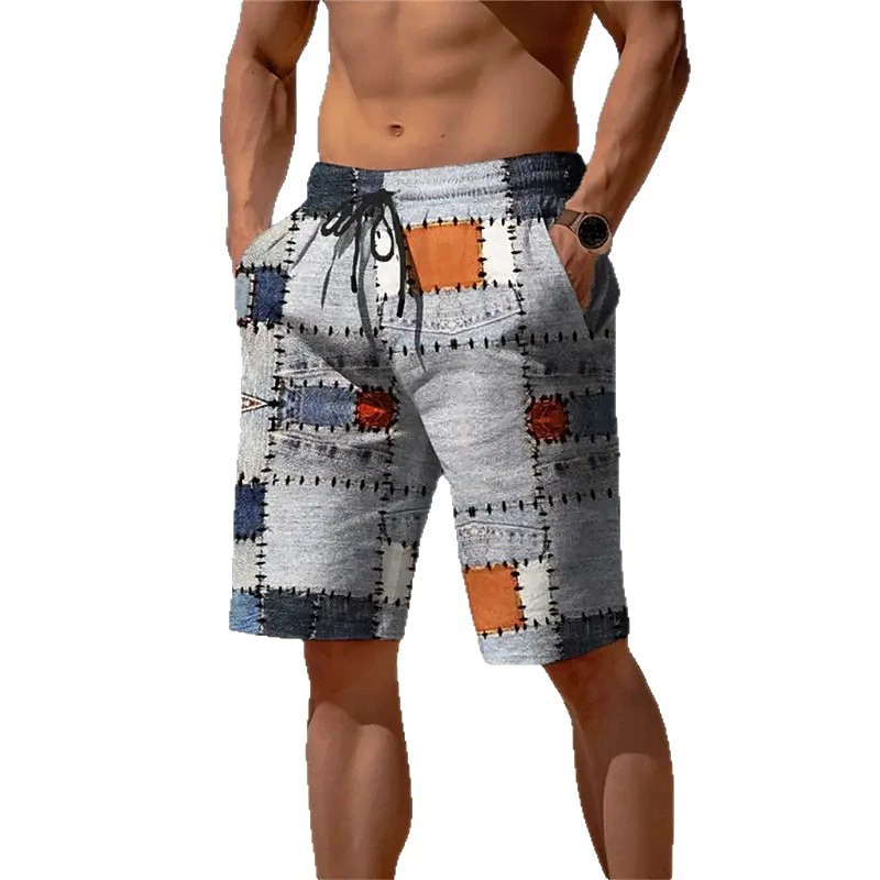 Summer shorts for leisure, 3D, print