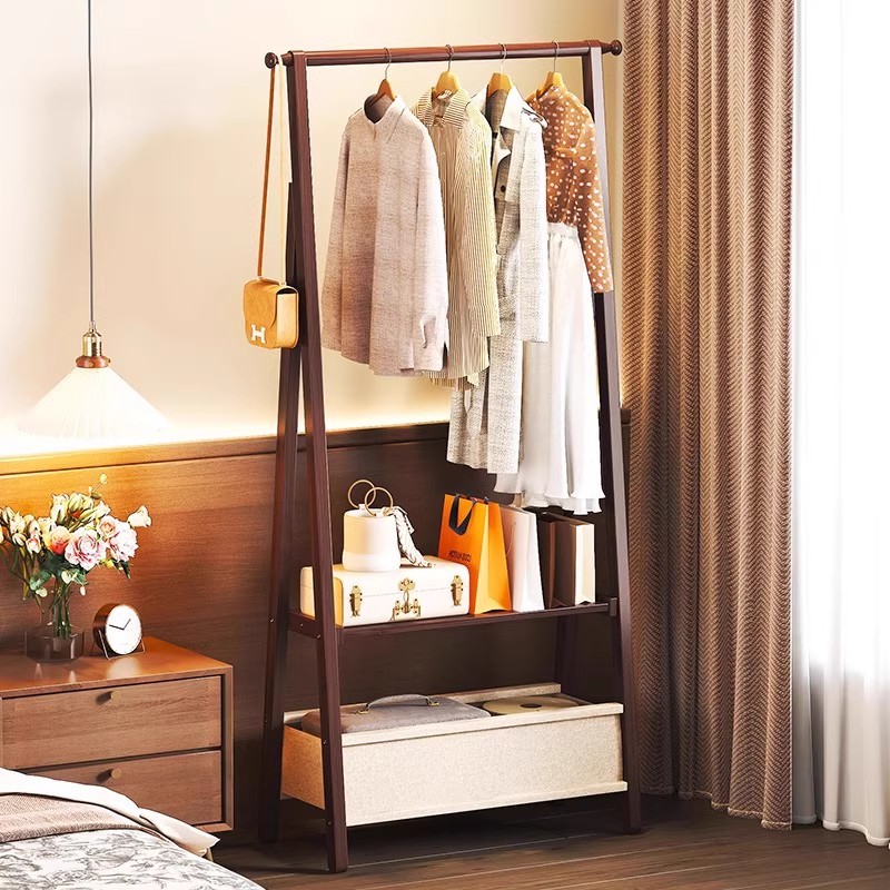 Bolsa de tela simple percha de ropa percha de sombrero de dormitorio doméstico habitación vertical al lado de la cama ropa de cola de la cama estante de almacenamiento