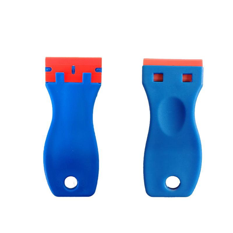 Herramientas de película de automóvil de fuerza, cuchillas de plástico azul, cuchillas de eliminación de raspadores, herramientas de limpieza, cuchillas de limpieza, cuchillas de vidrio