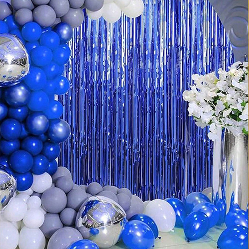 Metal Foil Tassel Backdrop – Perfect for birthday, graduation, and New Year's Eve party rain curtain decorations