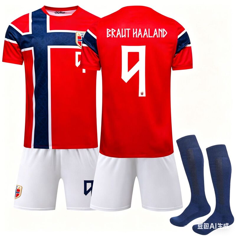 2026 World Cup Norway Home Football Jersey No. 9 Haaland Jersey Cross-Border Jersey Customization for Adults and Children 2026 World Cup Norway Home Football Jersey No. 9 Haaland Jersey Cross-Border Jersey Customization for Adults and Children
