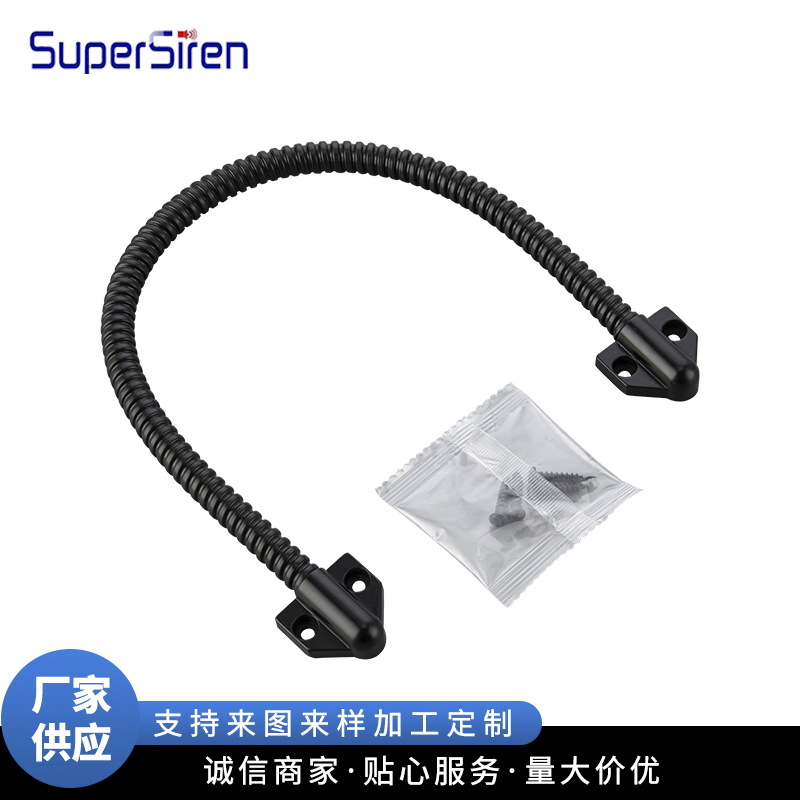 黑色锌合金三角过线器批发不锈钢门禁过线器穿线管护线管