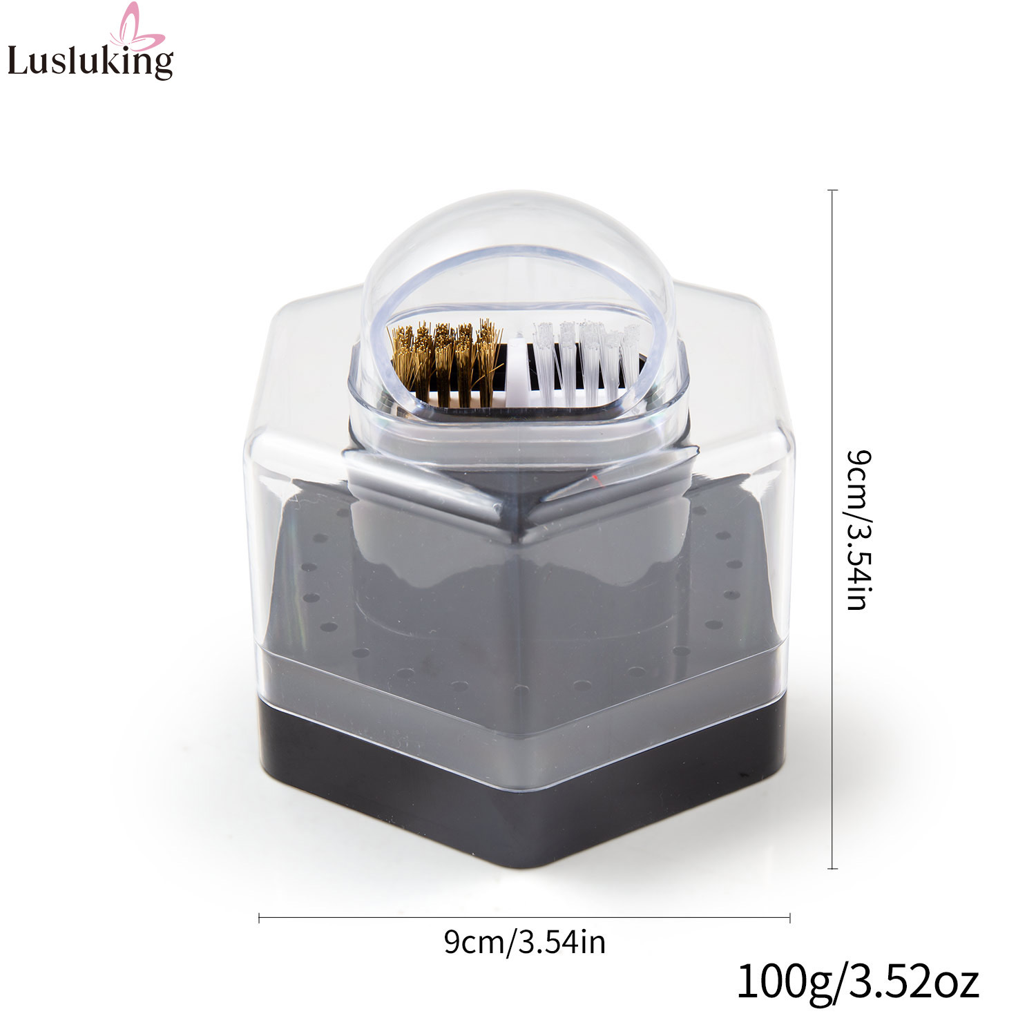 Caja de almacenamiento para brocas de uñas de 30 orificios, estante de almacenamiento para cepillos de limpieza desmontable, expositor de brocas para uñas a prueba de polvo.