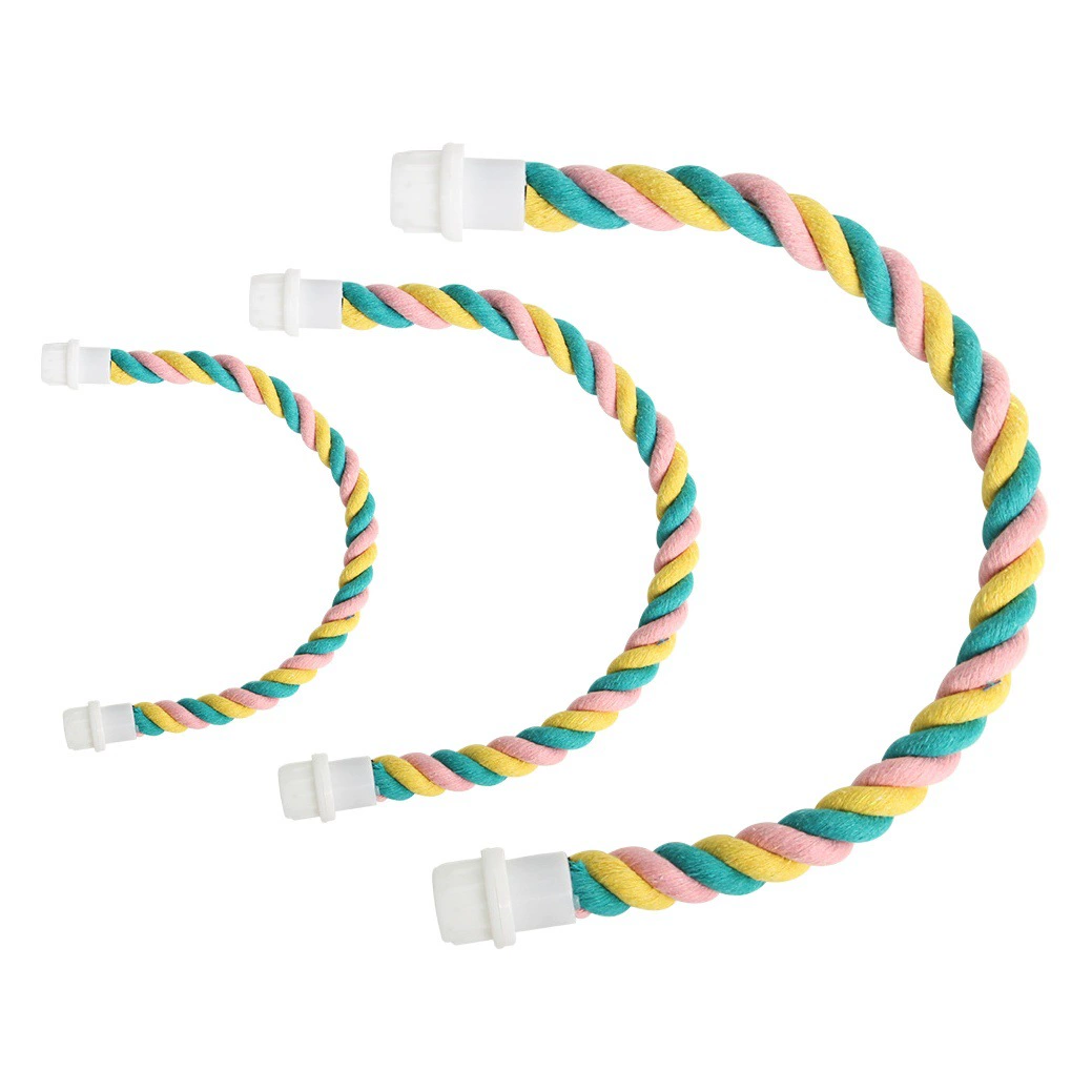 Фабрика прямой попугай восхождение хлопок веревка игрушка птицы U-образная игрушка для домашних животных Птица подставка стержень клетка для птиц специальная хлопковая веревка