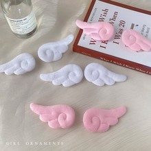 日系魔法少女毛绒天使翅膀发夹可爱侧边夹碎发夹刘海夹夹子头饰