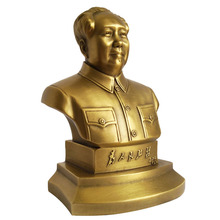 批發毛主像擺件銅像塑像半身像黃銅擺件制品客廳書房書桌擺飾毛爺