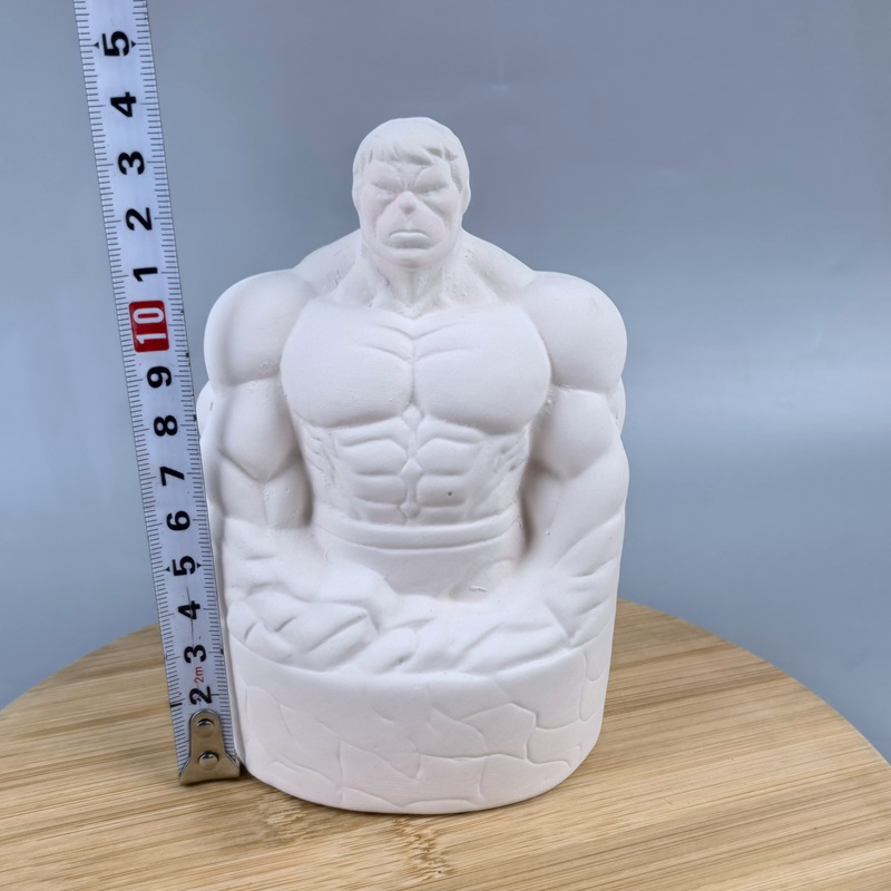 Dinero de cerámica simple DIY colorido niño tanque de ahorro pintado blanco dinosaurio tanque de ahorro de tierra nube muñeca sin quemadura