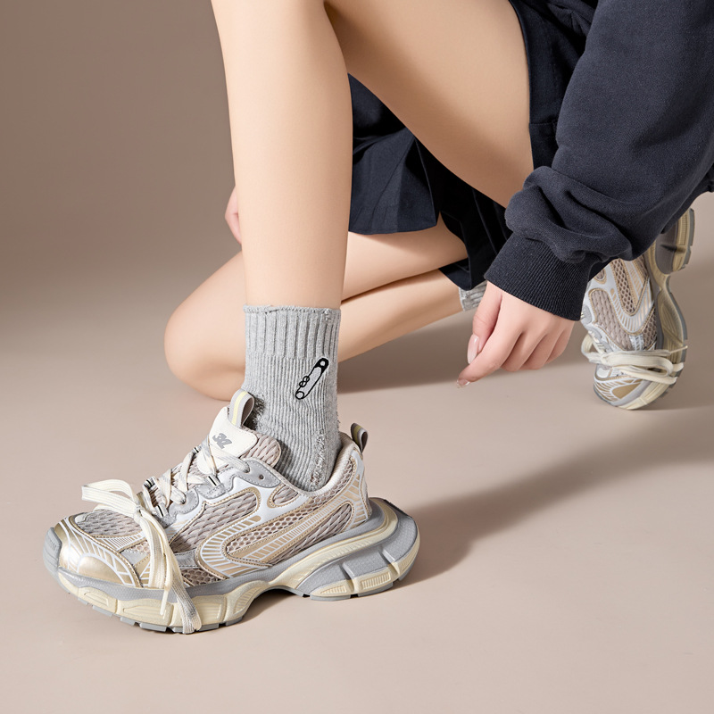 2025春秋新款巴黎3XL老爹鞋女厚底增高女鞋子复古休闲爆款运动鞋