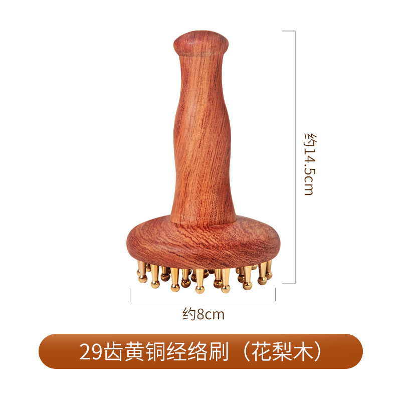 【Roseberry Wood】 Обновление 29-зубной латунной меридианской кисти 1