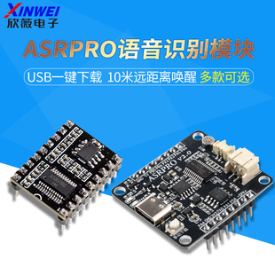 Asr Pro Voice Recognition Module Serial Port One-Click Download Ai Offline Voice Development Board Tianwen Learning Module