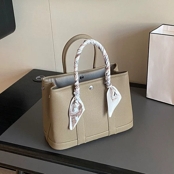 Cross-Border Supply of Genuine Leather Garden Bag for Women 2025 New Single Shoulder Crossbody Bag Vegetable Basket Tote Bag Handbag