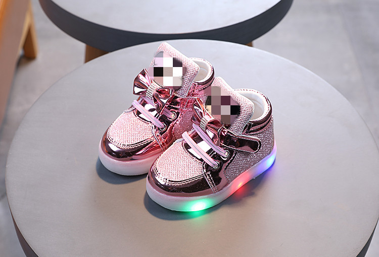 Lasten vilkkuvat kengät Urheilukengät Prinsessakengät strassit Hengittävät Kevyet Kengät_voghion.com