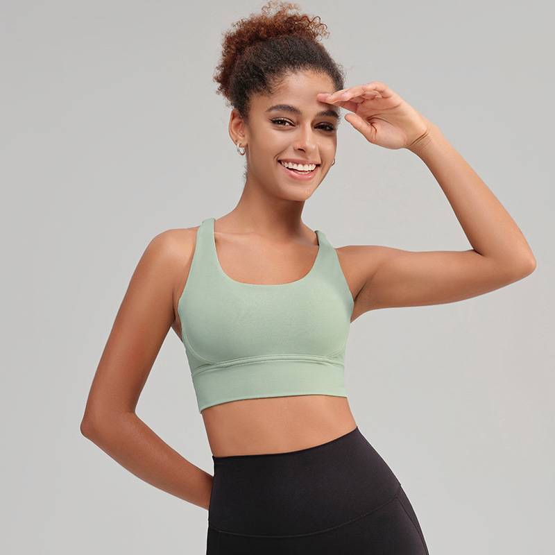Ropa de yoga, espalda cruzada, ropa interior deportiva, a prueba de golpes, anti-caída, sujetador de yoga, chaleco de fitness, alta resistencia