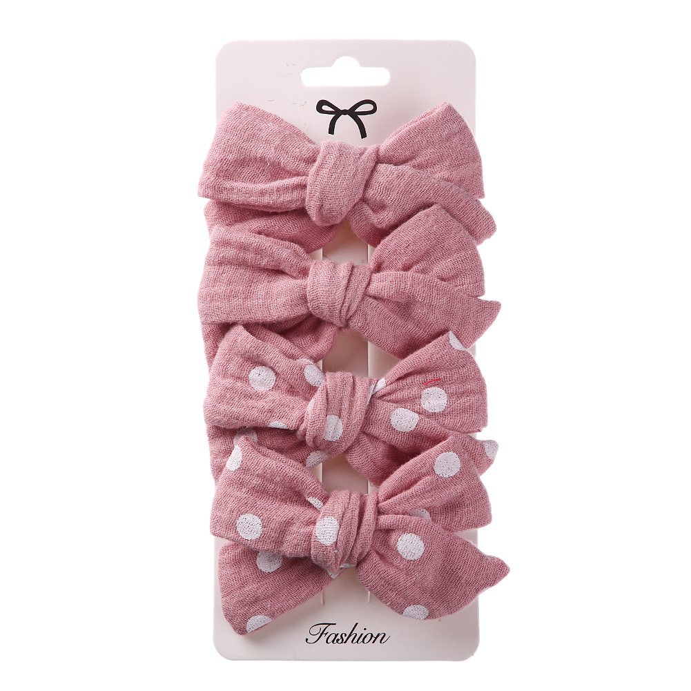 Cute Bow Knot Cloth Handmade Hair Clip display picture 4