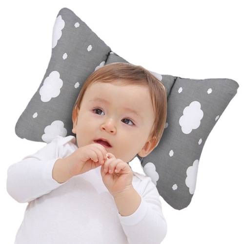 Baby stroller basket small pillow neck protection shock-proof cotton baby butterfly pillow newborn anti-eccentric head shaping pillow