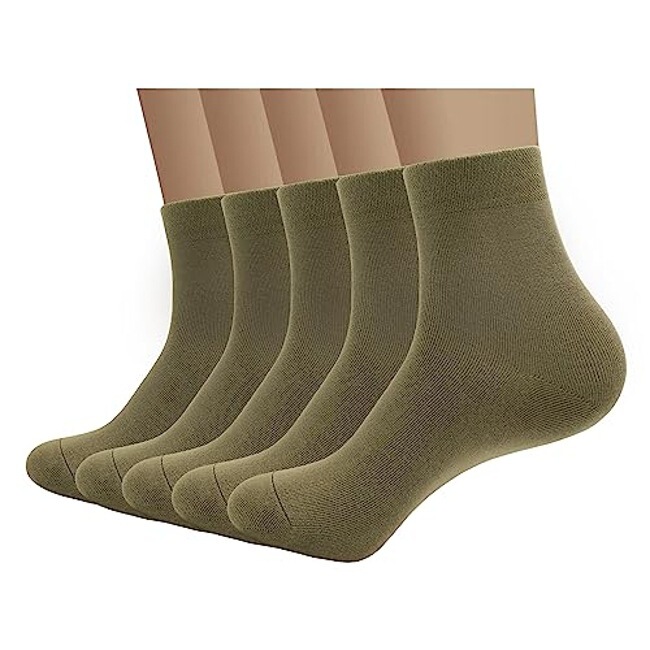 Bamboo Men's Socks Breathable Socks Quarter Thin Ankle Socks Plaid Cool Soft Socks Wear