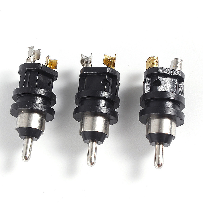 旋转插头机械线插子旋转尾Φ12铜管美容美发器旋转尾端子配件批发