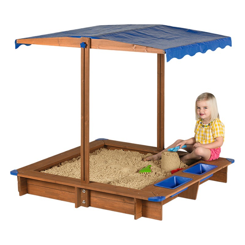 Juego de arena grande para niños juguetes de jardín de infantes Comercio exterior traje de piscina de arena cerca de pozo de arena plegable fabricante familiar de madera